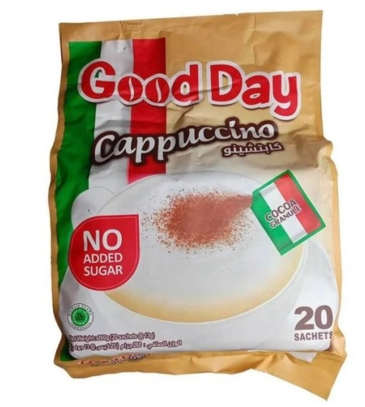کاپوچینو رژیمی 3 بسته 30 عددی گود دی عمده GOOD DAY CAPPUCCINO