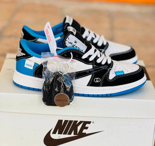 کتونی اسپرت رانینگ نایک ایر جردن 1 تراویس اسکات سایز 40 الی 45 Air jordan 1 High Travis Scot