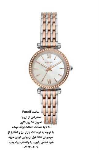 ساعت فسیل اورجینال سفارشی تحویل 15 روزه کاری FOSSIL FES4649 26-30 MM