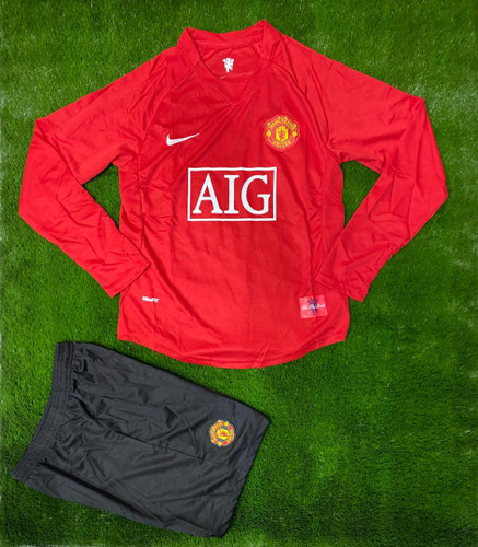 پیراهن (تیشرت فوتبالی) نایک منچستر یونایتد آستین بلند سایز S تا 2XL