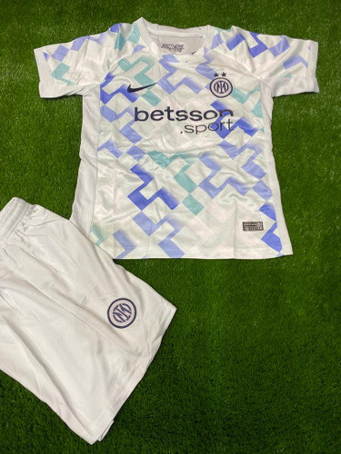 کیت پیراهن (تیشرت فوتبالی) نایک اینتر سفید سایز S تا 2XL