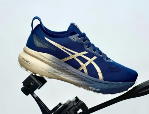 کتونی اسپرت ژل کایانو 31 اسیکس آبی سرمه ای طلایی سایز ۴۰ تا ۴۵ Asics Gel Kayano 3۱