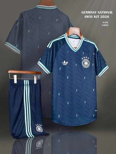 کیت تیشرت فوتبالی پلیری آدیداس آلمان 2026 سایز S تا ADIDAS GERMANY 2026 2XL