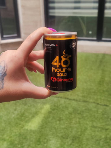 نوشیدنی انرژی زا جینسینگ تقویت میل و تقویت جسمی و نعوظ آقایان 48 گلد ساعت بسته 24 تایی 48HOURS