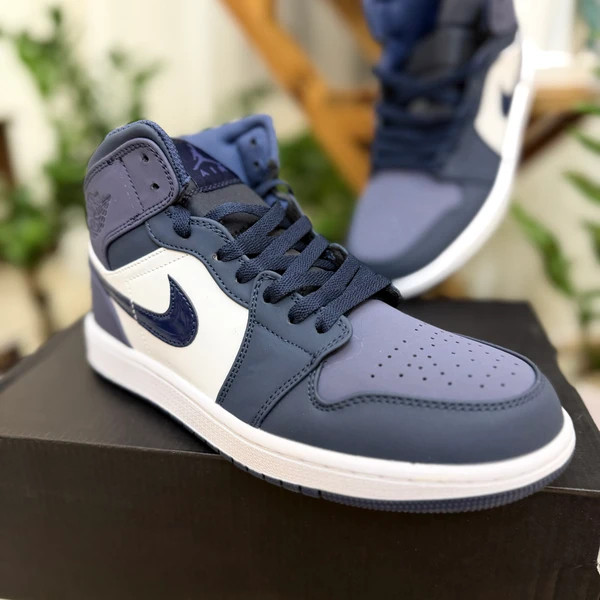 کتونی نایک ایر جردن اسپرت وان لو سرمه ای سفید بنفش سایز ۴۰ تا ۴۵ Nike Air Jordan 1 low SE