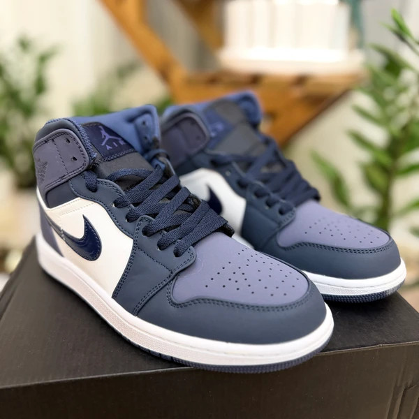 کتونی نایک ایر جردن اسپرت وان لو سرمه ای سفید بنفش سایز ۴۰ تا ۴۵ Nike Air Jordan 1 low SE