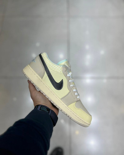 کتونی ایر جردن وان کرم مشکی بژ سایز 37 تا 45 NIKE AIR JORDAN