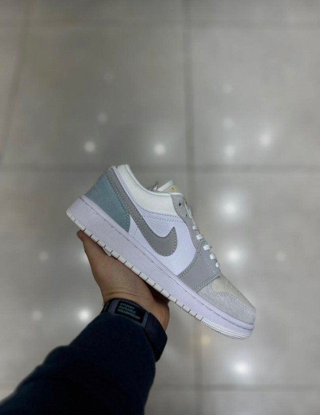 کتونی ایر جردن وان سفید طوسی دو رنگ سایز 37 تا 45 NIKE AIR JORDAN