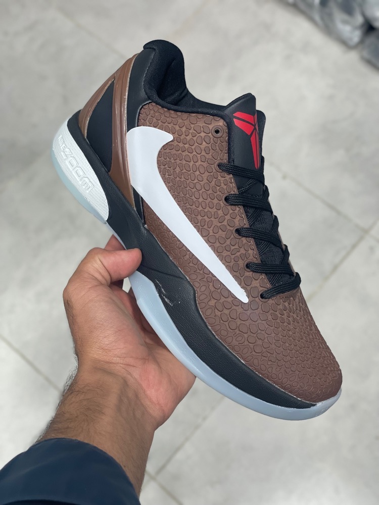 کتونی نایک کوبی 6 قهوه ای مشکی سفید سایز ۴۰ تا ۴۵ Nike Kobe 6 Protro