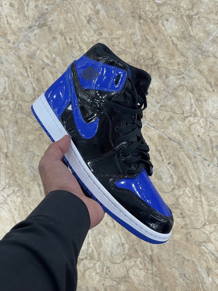 کتونی ایر جردن آبی مشکی سایز ۴۱ تا ۴۴ Nike Air Jordan 1