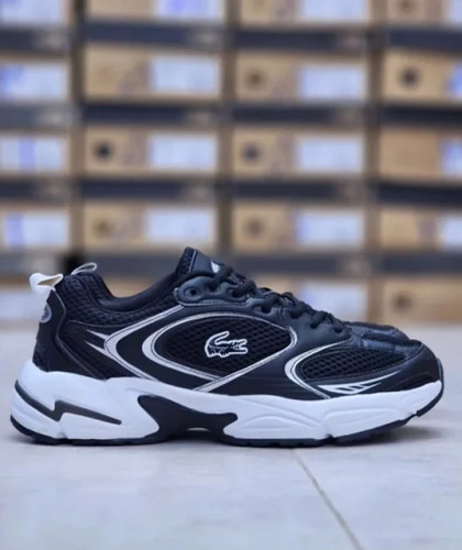 کتونی لاگوست استورم 96 مشکی سفید سایز 40 تا 45 LACOSTE Storm 96