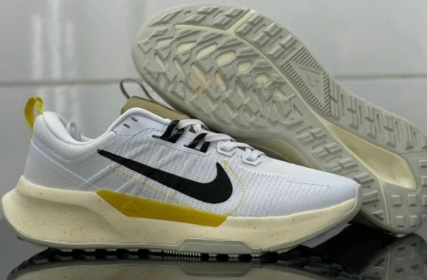 کتونی اسپرت نایک جونیپر تریل 2 سفید مشکی زرد سایز 39 الی 45 Nike Juniper Trail 2