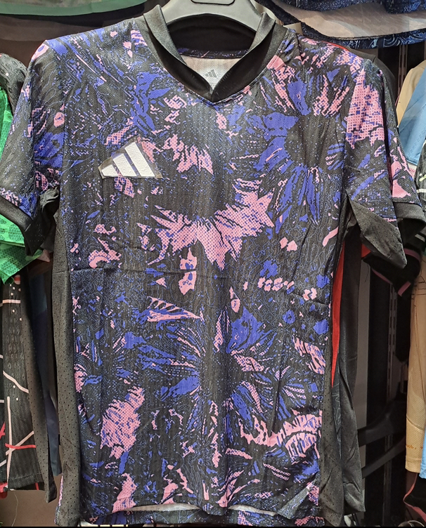 تیشرت بدمینتون و تنیس آدیداس آبی مشکی صورتی سایز S تاADIDAS  2XL