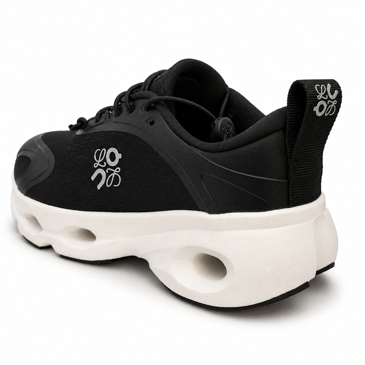 کتونی آن رانینگ لوئوه مشکی سفید سایز 37 تا 45 ON RUNNING LOEWE