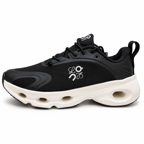 کتونی آن رانینگ لوئوه مشکی سفید سایز 37 تا 45 ON RUNNING LOEWE