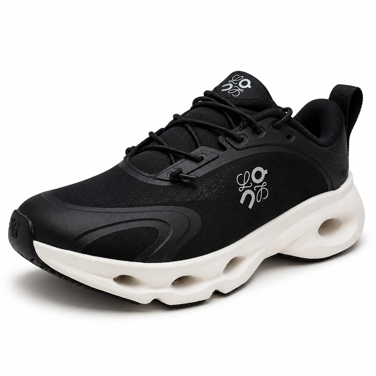 کتونی آن رانینگ لوئوه مشکی سفید سایز 37 تا 45 ON RUNNING LOEWE