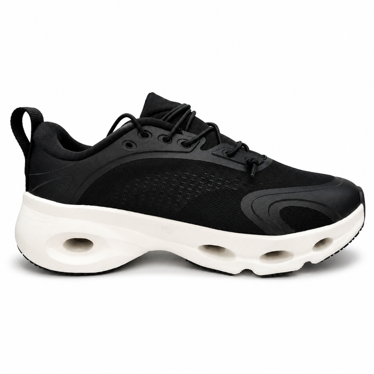 کتونی آن رانینگ لوئوه مشکی سفید سایز 37 تا 45 ON RUNNING LOEWE