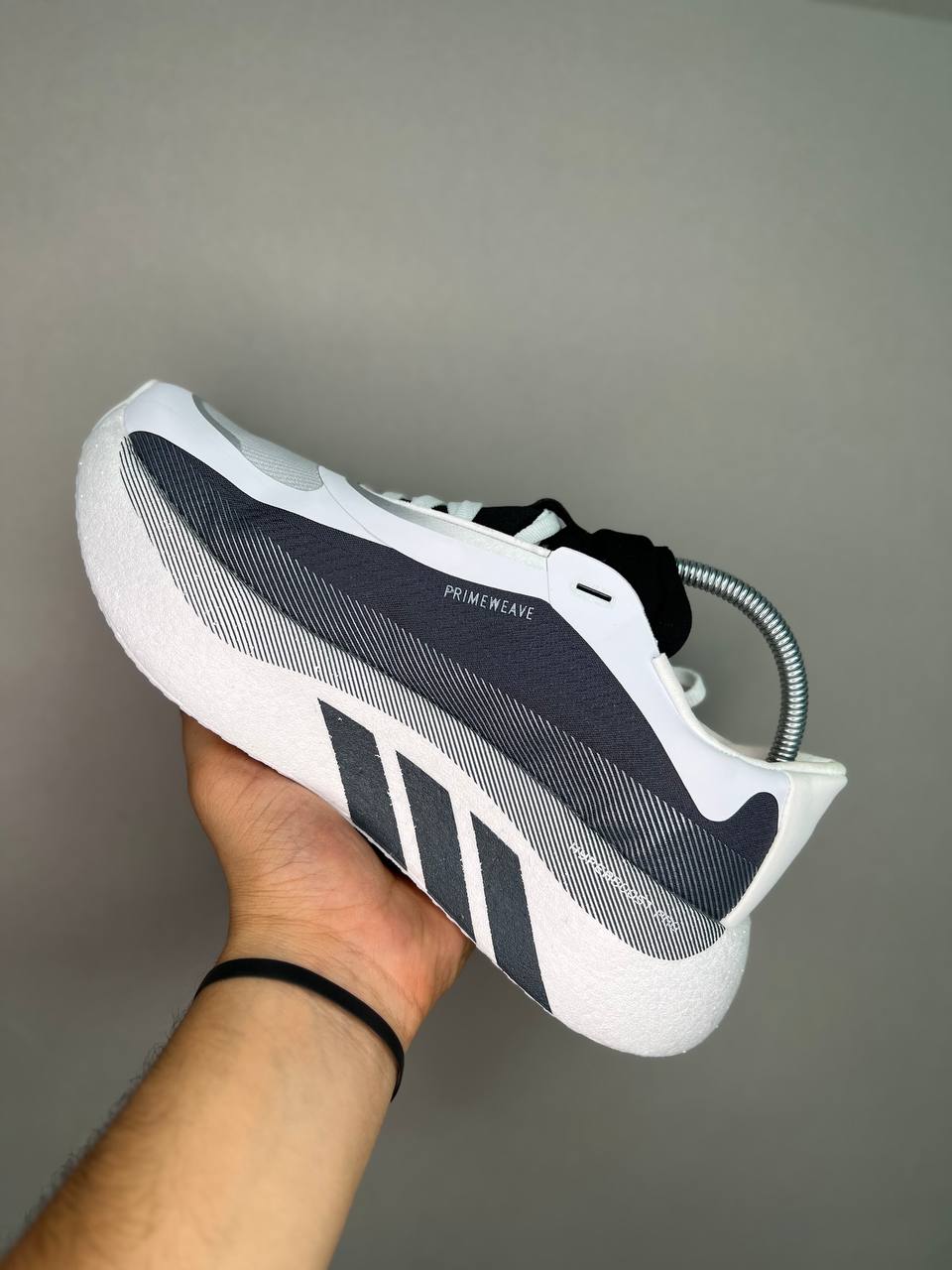 کتونیکتونی آدیداس هایپر بوست سایز 41 تا 45 مشکی طوسی سفید  ADIDAS HYPERBOOST