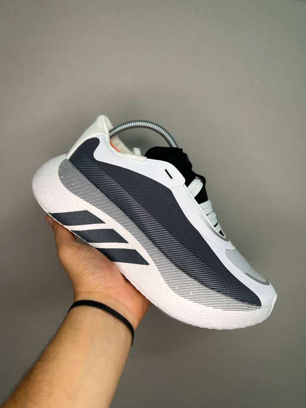 کتونیکتونی آدیداس هایپر بوست سایز 41 تا 45 مشکی طوسی سفید ADIDAS HYPERBOOST