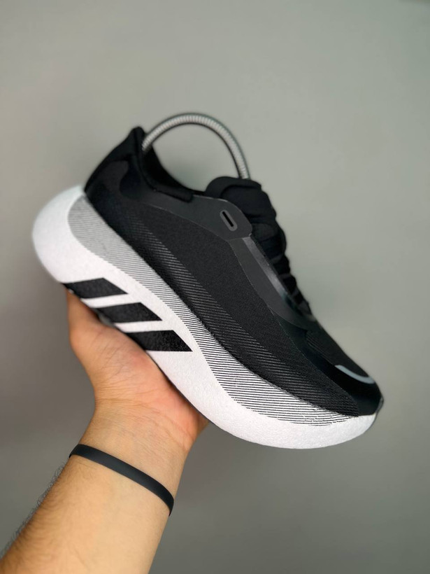 کتونی آدیداس هایپر بوست سایز 37 تا 45 مشکی سفید ADIDAS HYPERBOOST