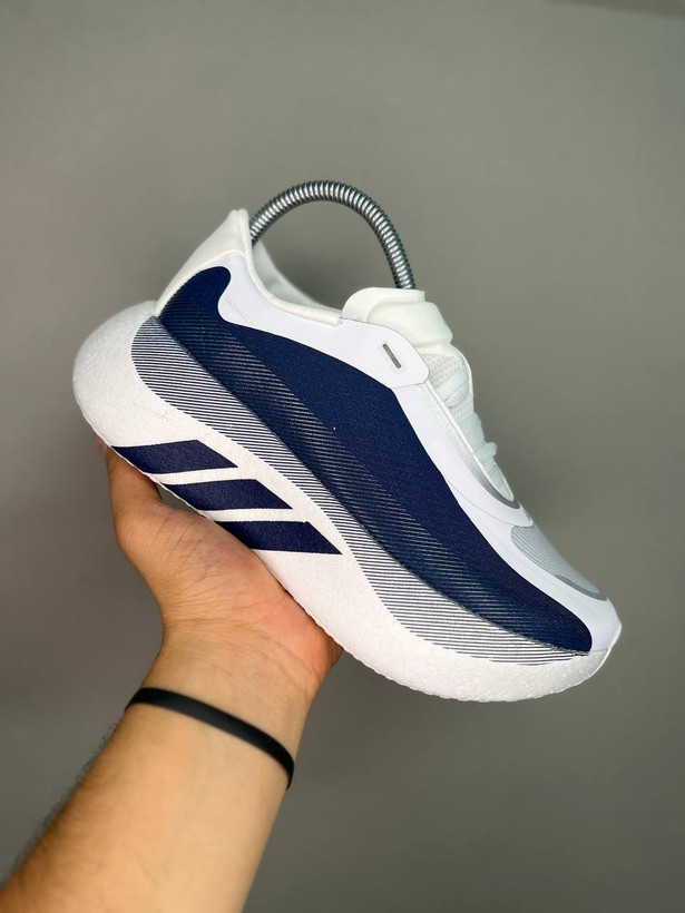 کتونی آدیداس هایپر بوست سایز 37 تا 45 سرمه ای سفید ADIDAS HYPERBOOST