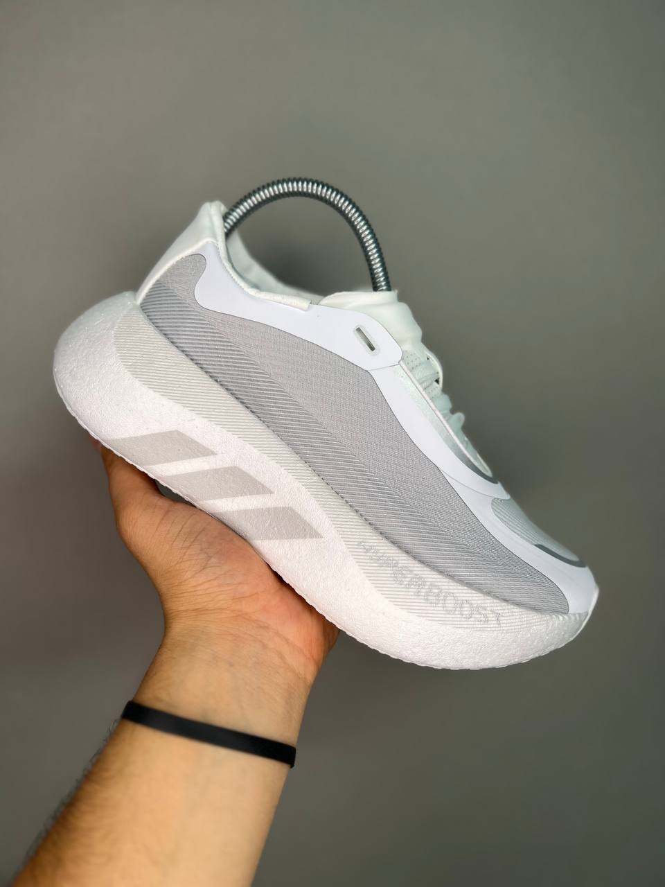 کتونی آدیداس هایپر بوست سایز 37 تا 45 طوسی سفید ADIDAS HYPERBOOST