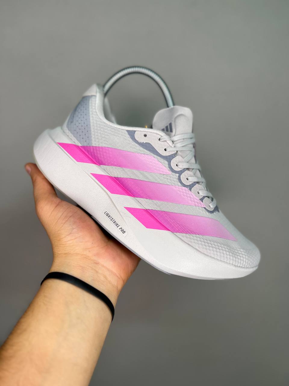 کتونی آدیداس آدیزیرو 37 تا 40 طوسی نقره ای صورتی ADIDAS ADIZERO