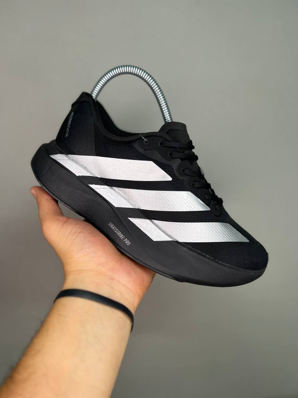 کتونی آدیداس آدیزیرو 37 تا 45 مشکی نقره ای ADIDAS ADIZERO