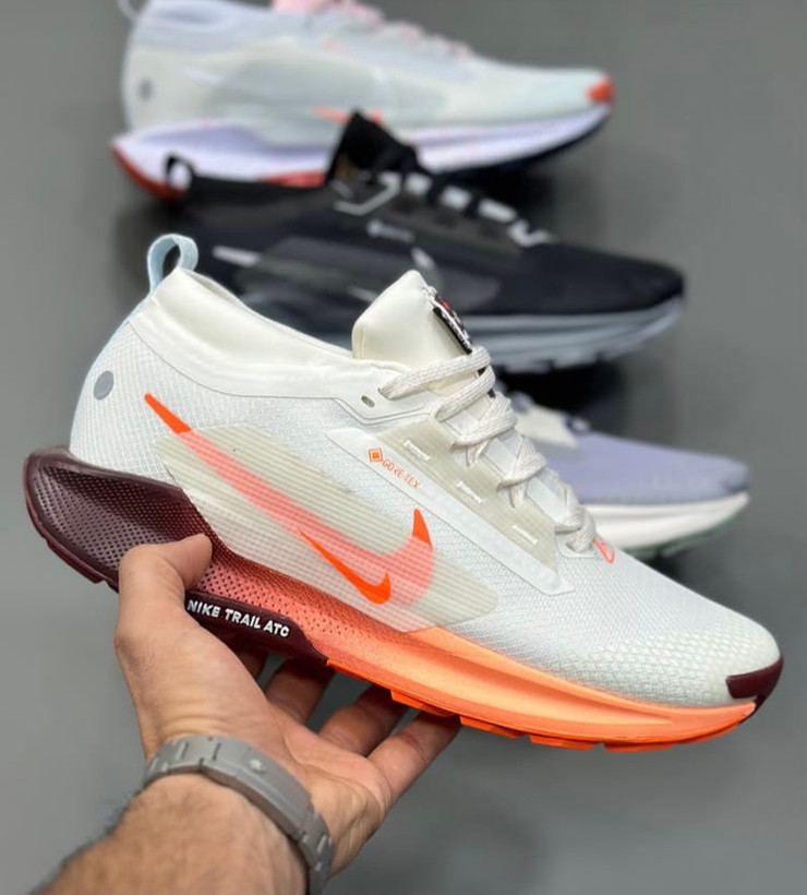 کتونی نایک پگاسوس تریل سایز 40 تا 45 سفید نارنجی NIKE PEGASUS TRAIL