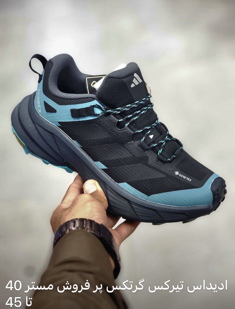 کتونی مردانه آدیداس ترکس سایز 40 تا 45 مشکی سبزآبی Adidas Terrex