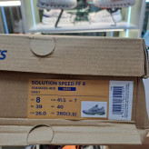 کتونی تنیس اسیکس سولوشن اسپید سایز 41 تا 45 سفید ASICS SOLUTION SPEED FF